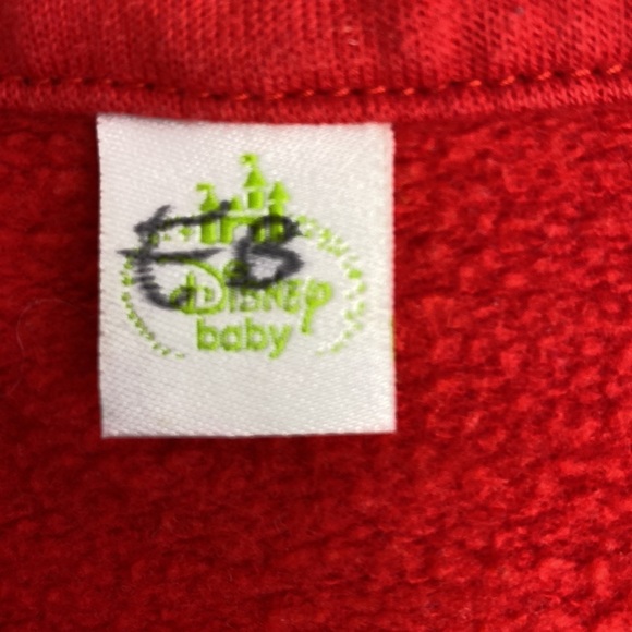 Disney Baby Rock Star Mickey Mouse Zip-Up Sweatshirt Jacket size 0-3 Months - Picture 10 of 12